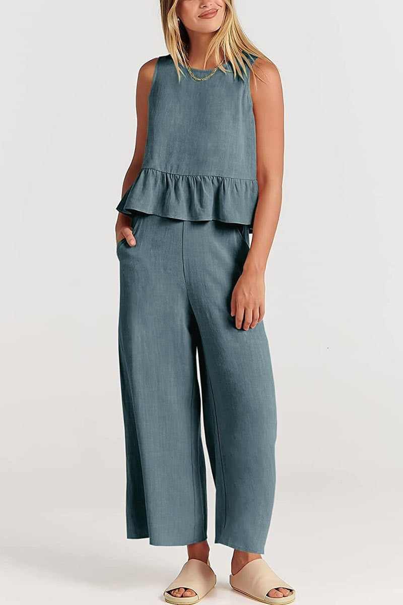 HARPER COTTON TANK AND PANT SET