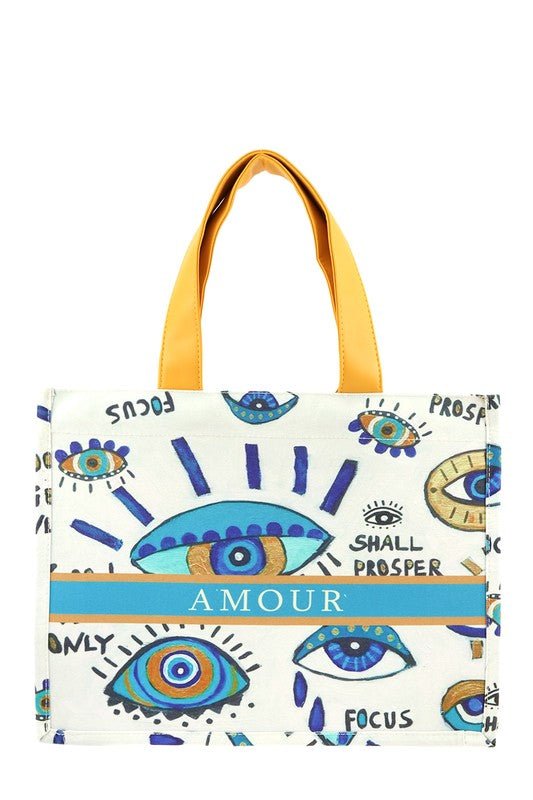 AMOUR EVIL EYE TOTE BAG