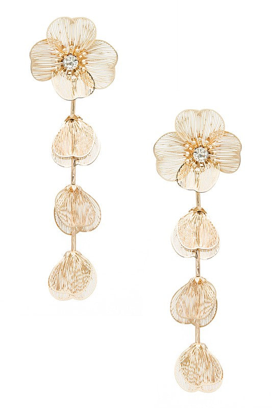 FLORAL DROP EARRINGS